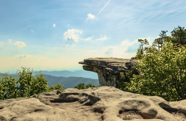 McAfee Knob provides jaw-dropping 270-degree vistas of the surrounding valley and mountains.