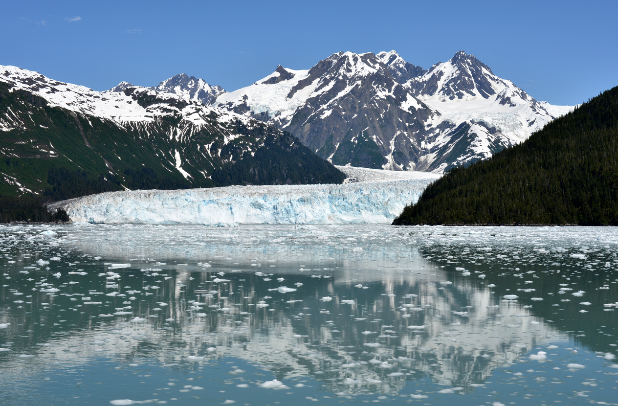 The Meares Glacier in Prince William Sound, Alaska