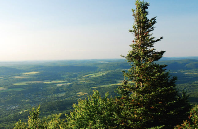 The summit of Mt. Greylock provides spectacular views at 3,492 feet.