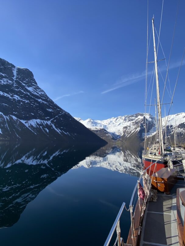 Skiing and Sailing in Hjørundfjord
