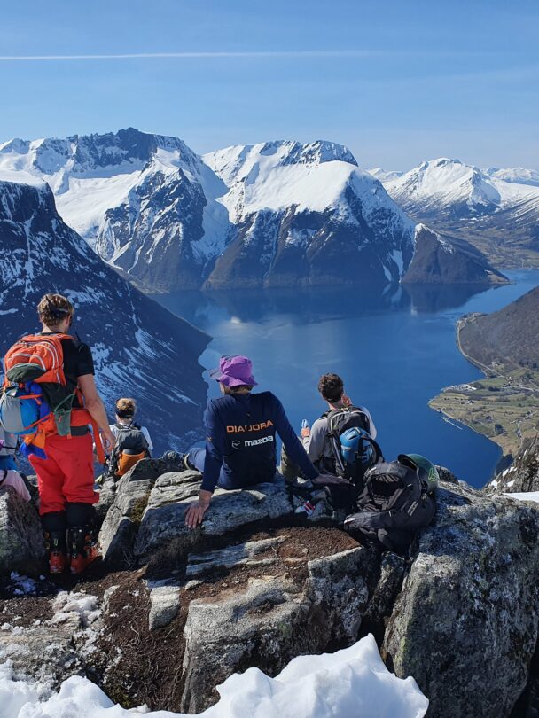 Skiing and Sailing in Hjørundfjord