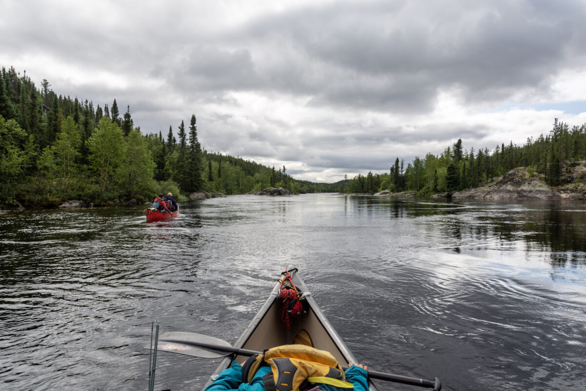 Paddling the Porcupine River in Saskatchewan