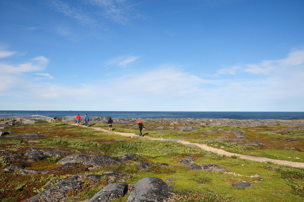 People in Cape Merry in Churchill, Manitoba