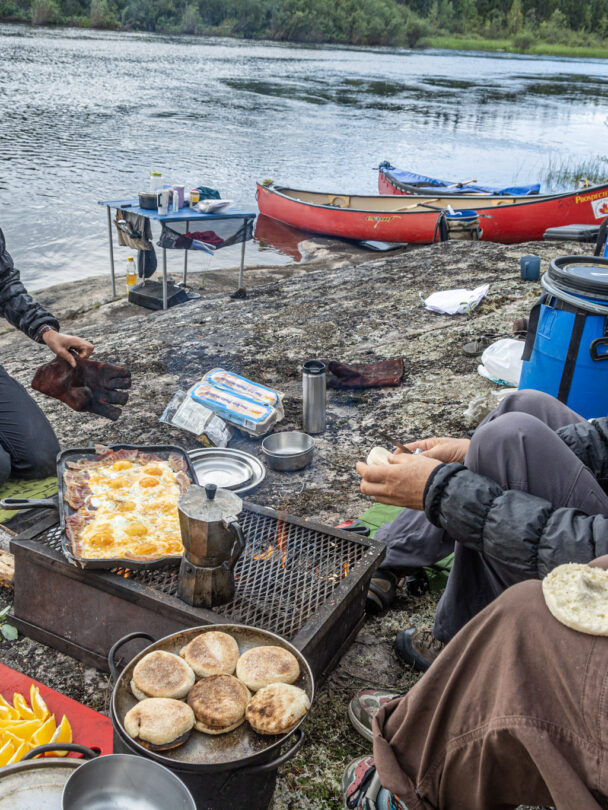 Wild canoe adventure on the Porcupine River, Saskatchewan