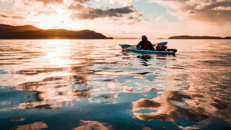 Sea kayaking in Prince William Sound, Alaska