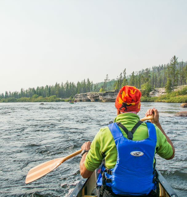 Wild canoe adventure on the Hawkrock River