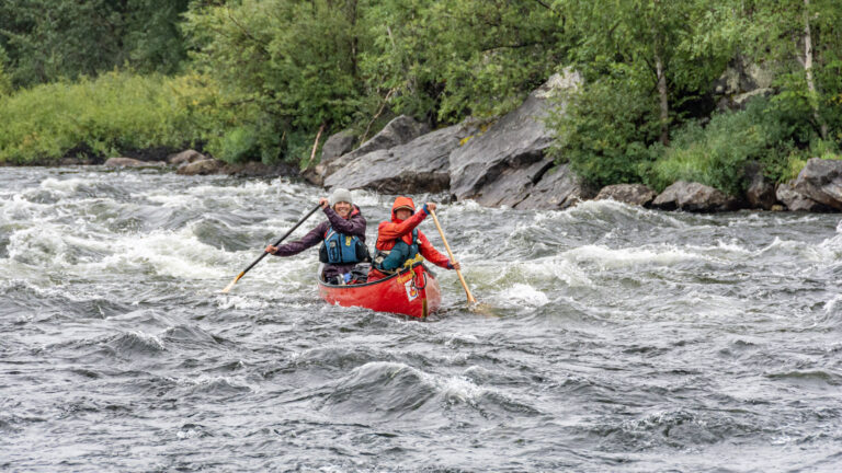 Wild canoe adventure on the Seal River, Canada