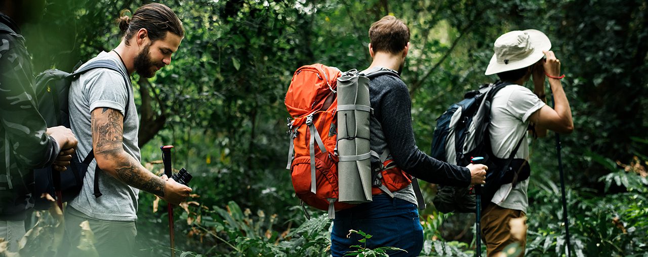 Three hikers in Corcovado NP