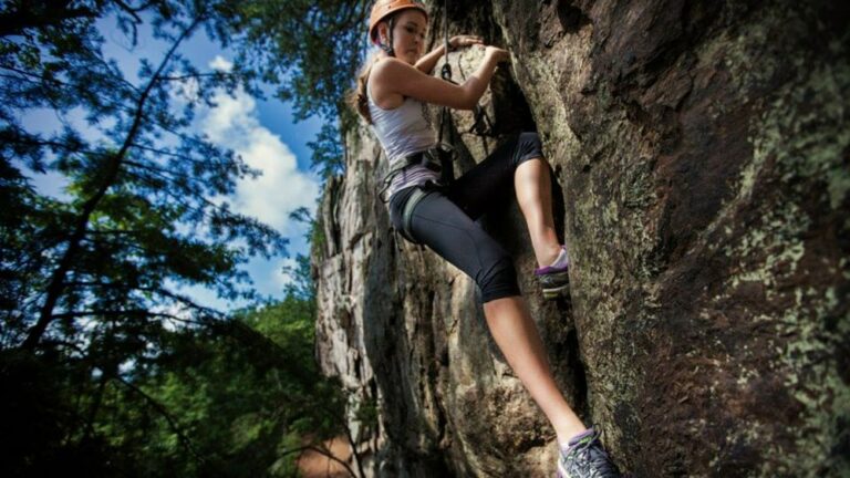 Rock climbing in North Carolina