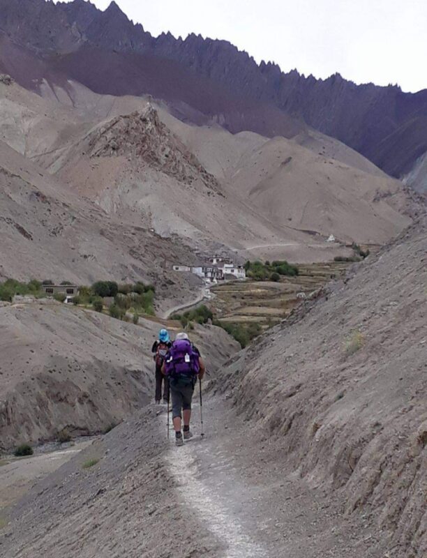 Trekkers on the Markha Valley trek