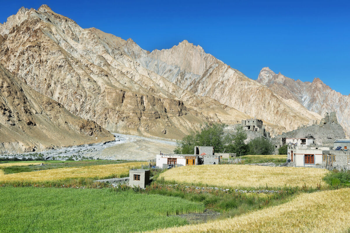The village of Markha in India