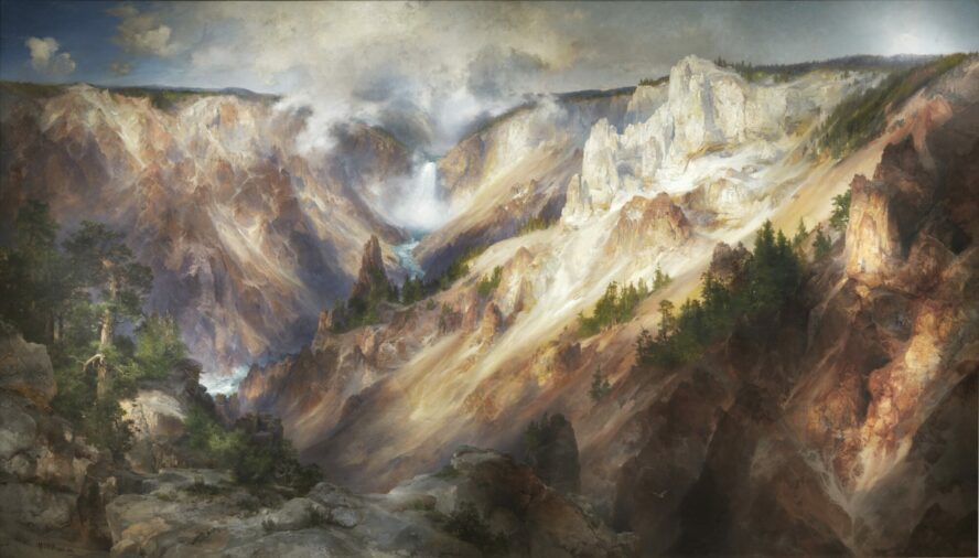 Thomas Moran’s painting, “The Grand Canyon of the Yellowstone.”