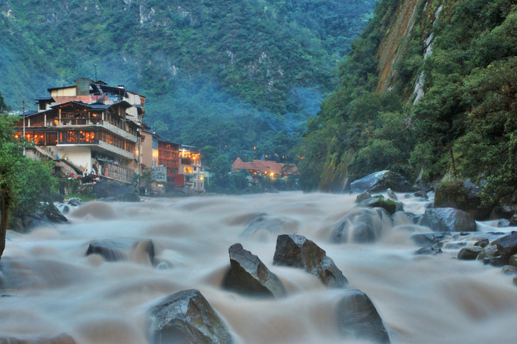 River flowing through Aguas Calientes