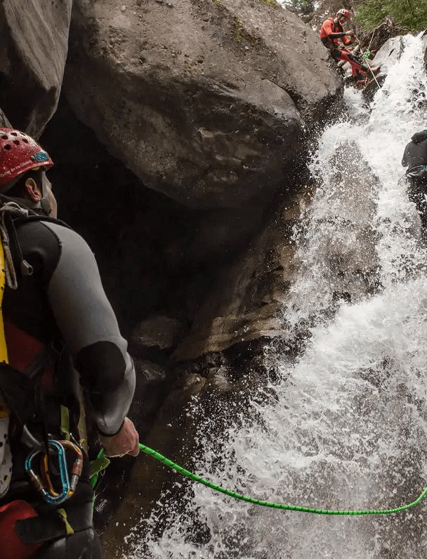 Canyoning in Ouray, Colorado.