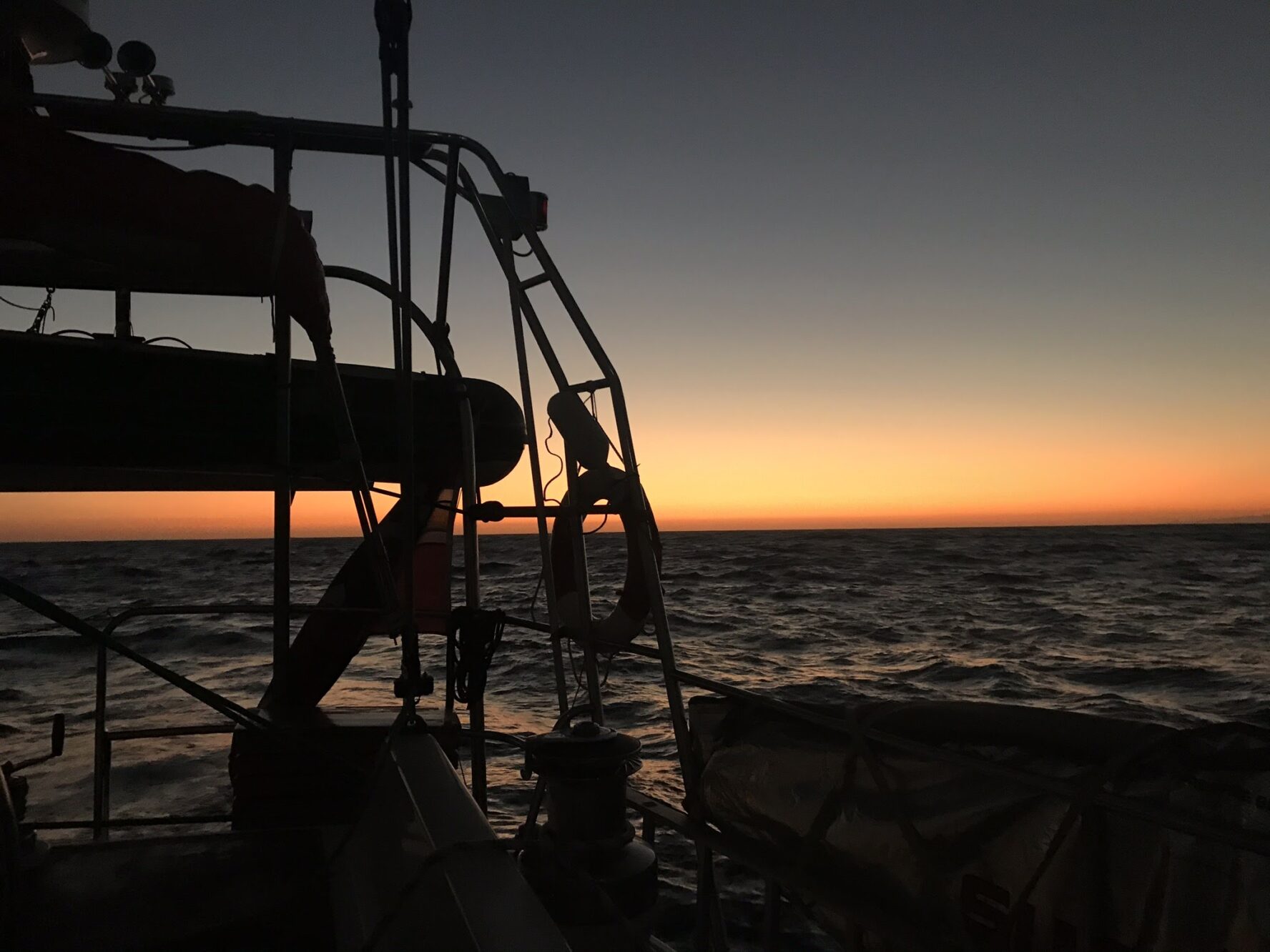 A sailboat at sunset, Norway