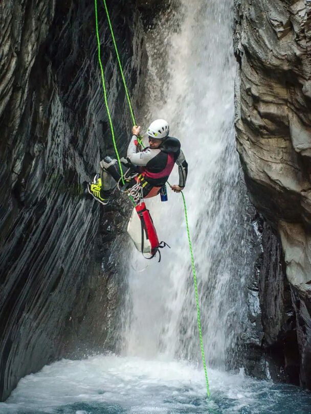 Canyoning in Ouray, Colorado.