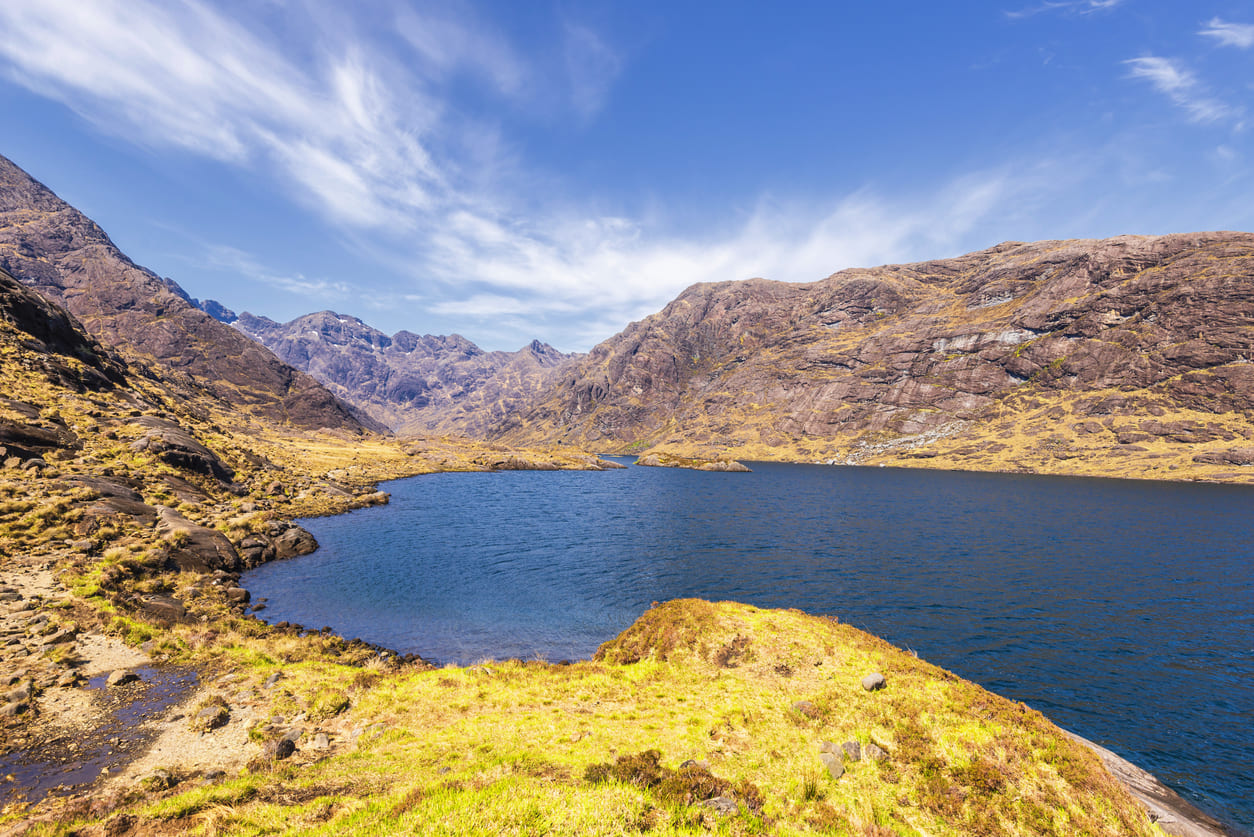 A sunny day on the shore of Loch Coruisk