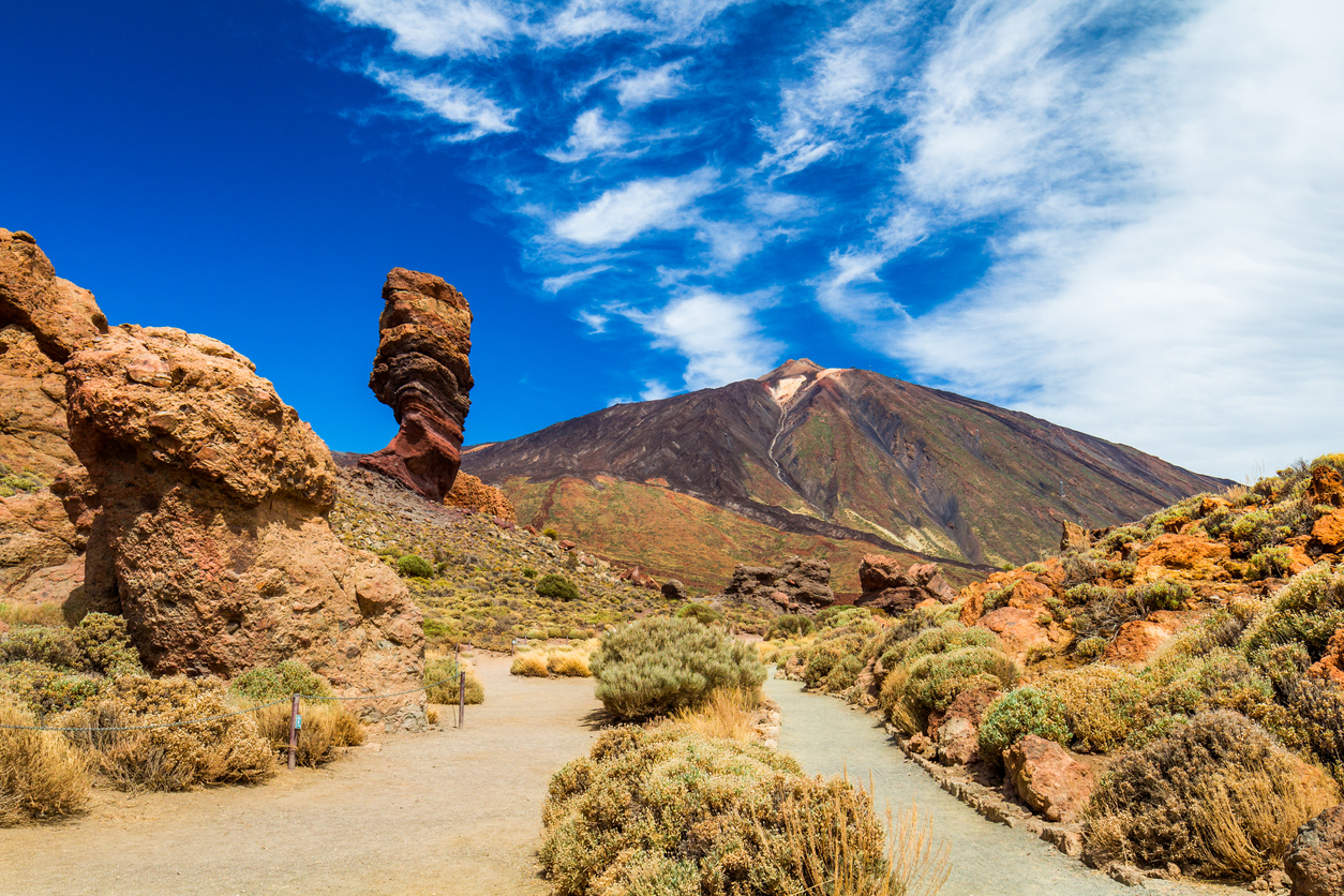 Unique rock formation in Tenerife