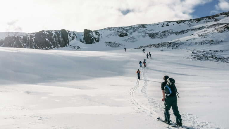 A backcountry skiing and van trip in Iceland