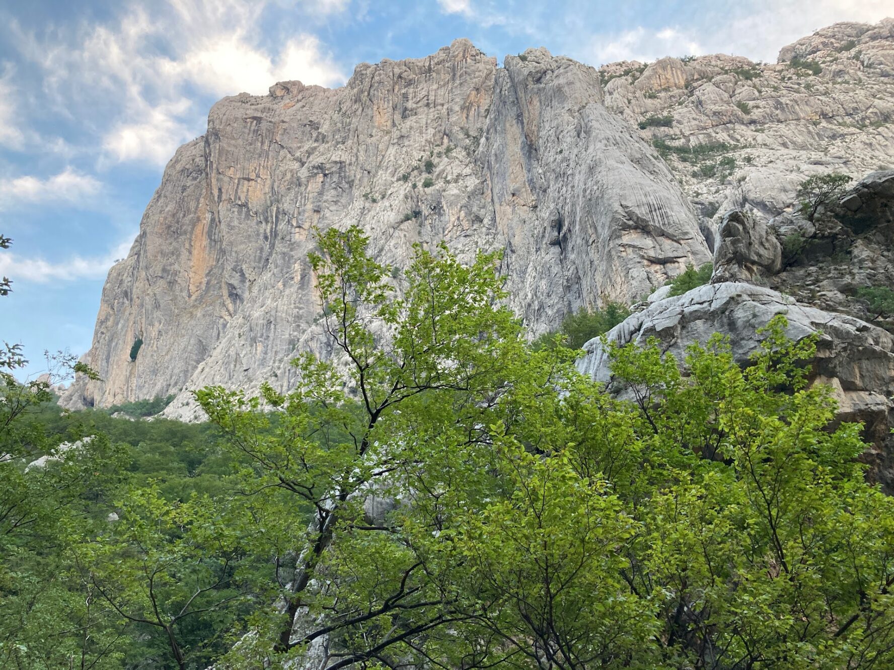 The mighty Anića kuk in Paklenica.