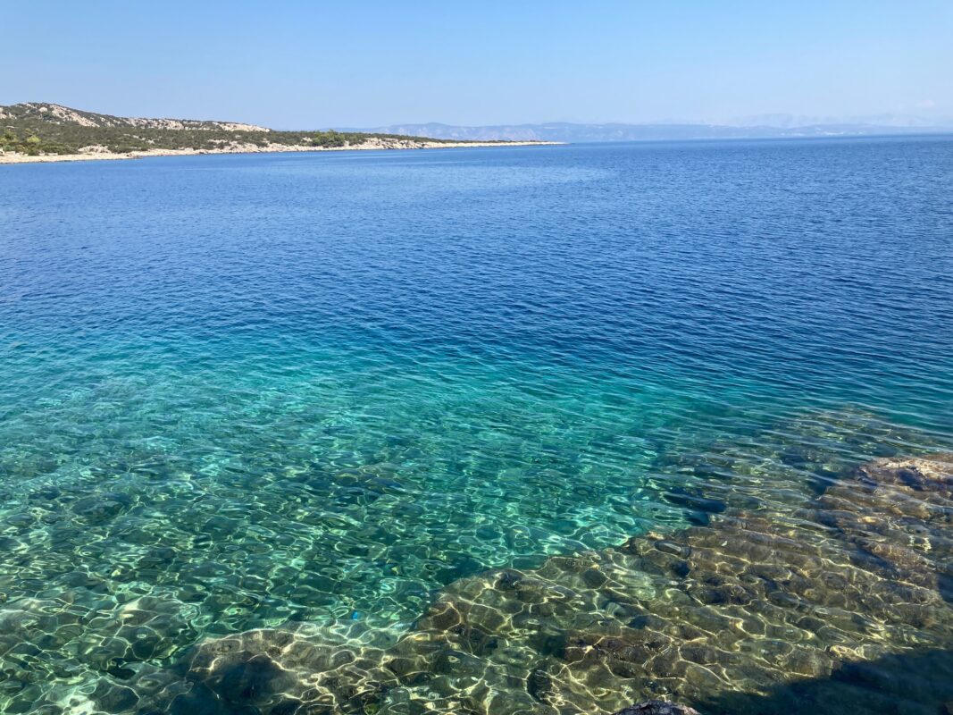 The sea at the island of Hvar.