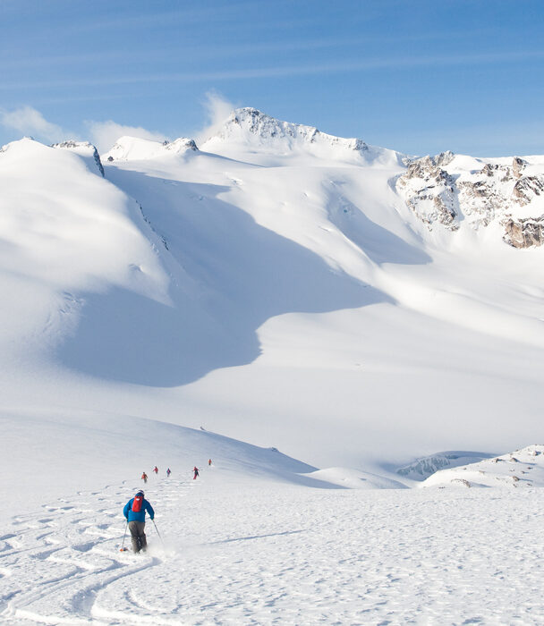Backcountry skiing at the Purcell Mtn. Lodge