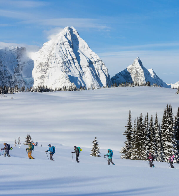 Backcountry skiing at the Purcell Mtn. Lodge