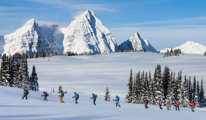 Backcountry skiing at the Purcell Mtn. Lodge