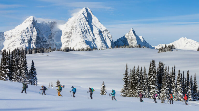Backcountry skiing at the Purcell Mtn. Lodge