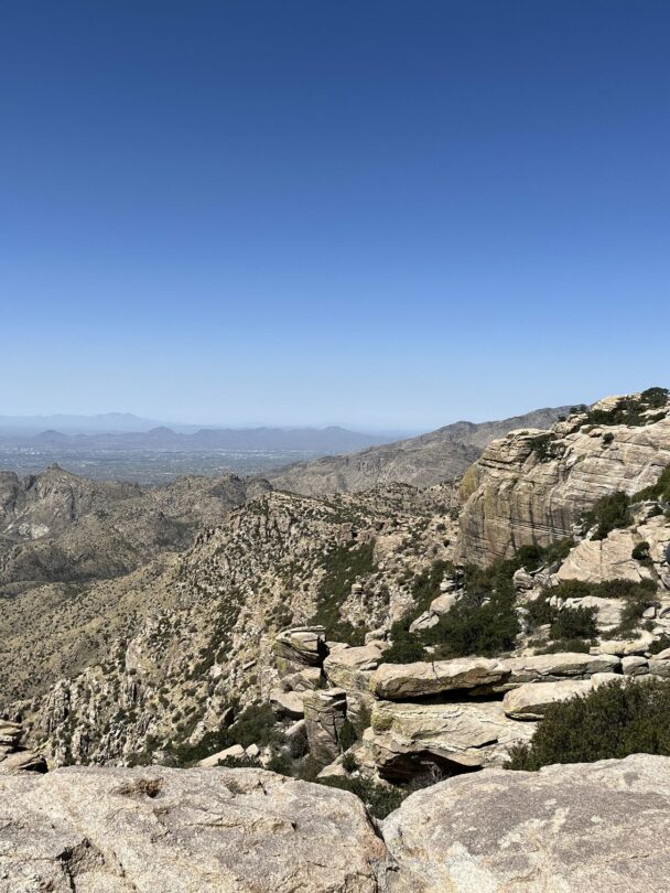 Rock climbing on Mt. Lemmon.