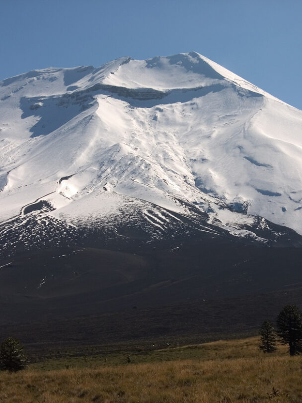 Backcountry skiing in Chilean Patagonia.