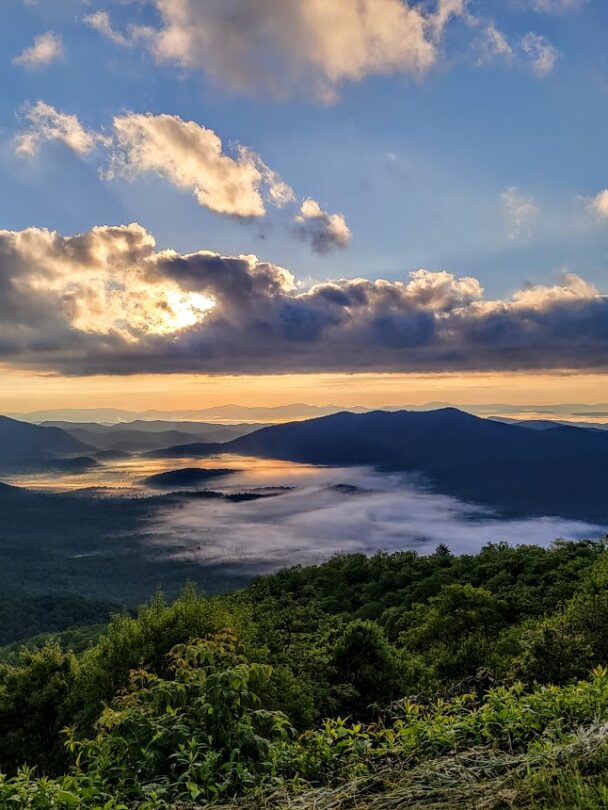 Trail running the Art Loeb Trail.