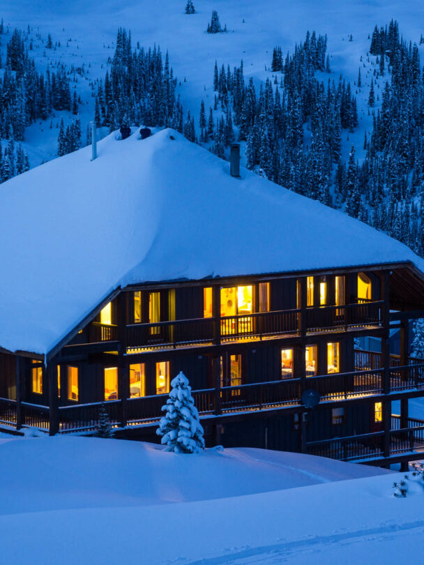 Backcountry skiing at the Purcell Mtn. Lodge
