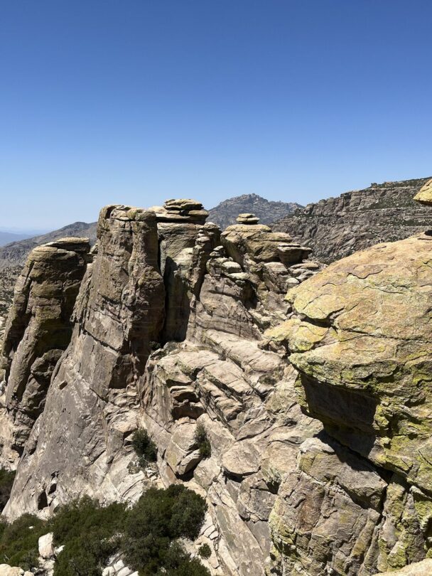 Rock climbing on Mt. Lemmon.