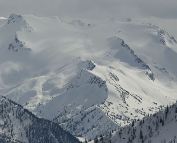 Backcountry skiing at the Carlyle Lodge.