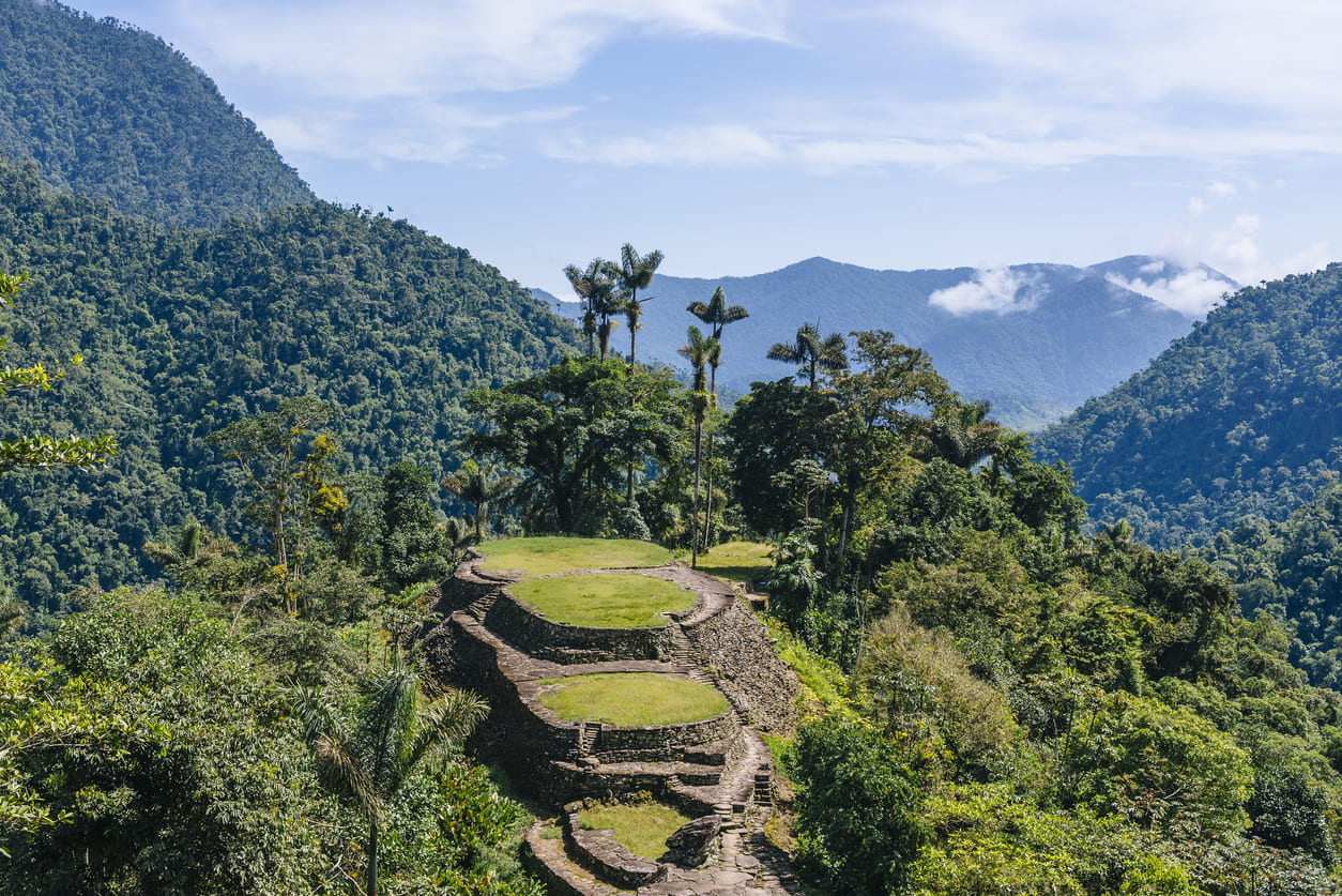 Stone city of Ciudad Perdida.