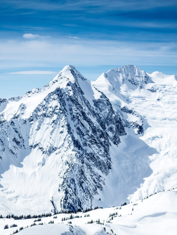 Backcountry skiing at the Carlyle Lodge.