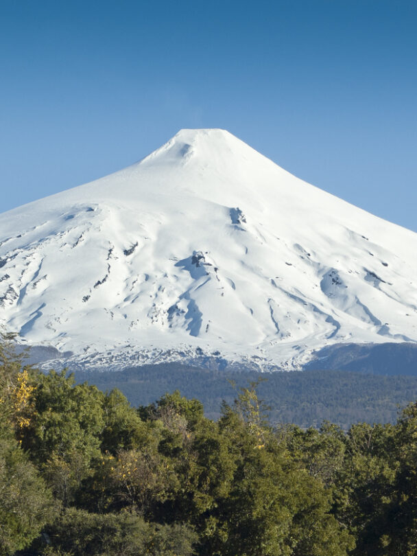 Backcountry skiing in Chilean Patagonia.