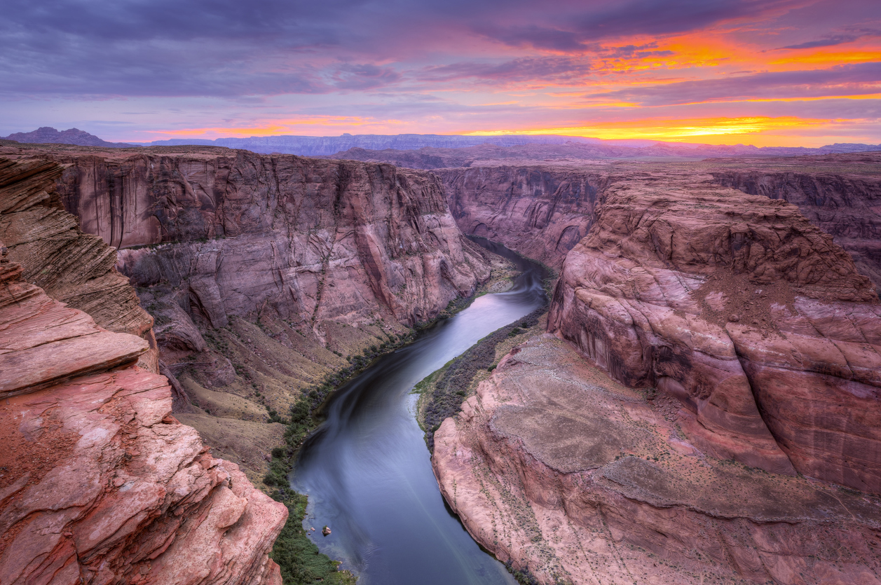 A view of the Colorado River from Horseshoe Bend, Grand Canyon