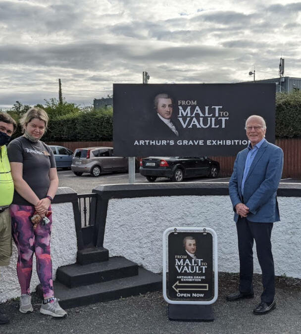 Cycling tour along the Guinness Way near Dublin, Ireland.