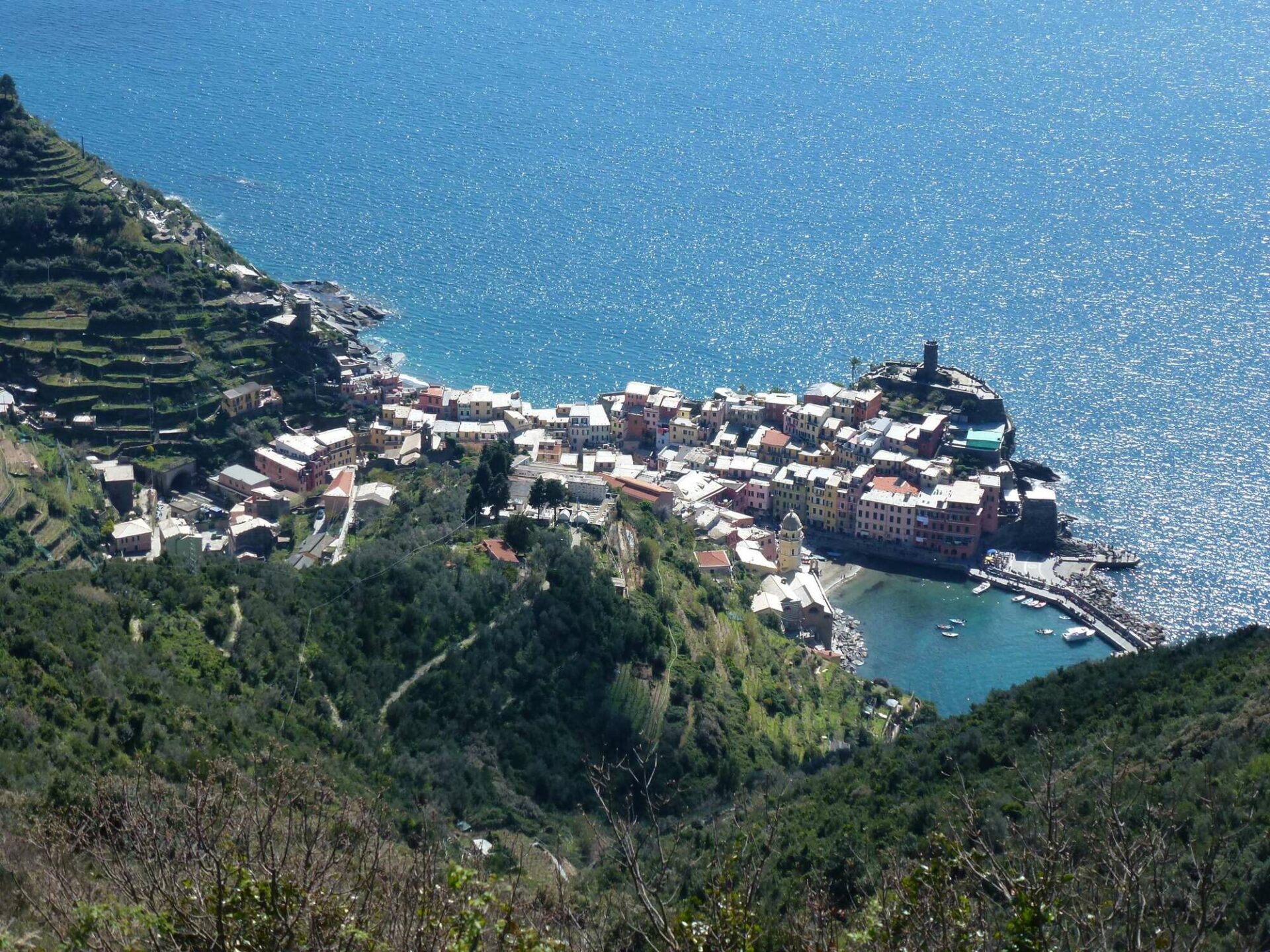 Scenery of Cinque Terre village