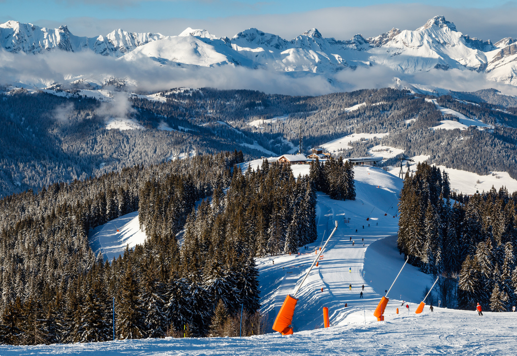 A ski resort in the French village of Megeve.