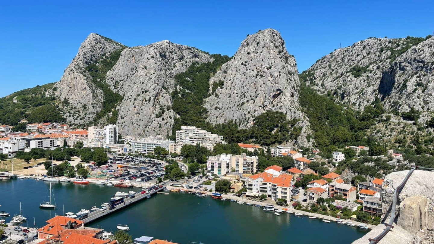 Aerial view of Omis